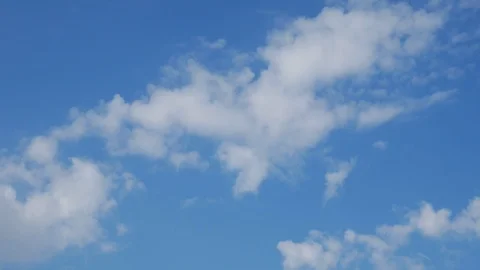Clouds in the blue sky Stock Footage 115945669