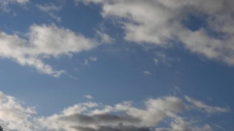 Clouds Blue sky Video stock 123418394