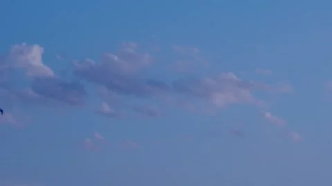 Clouds in the blue sky Stock Footage 131207548