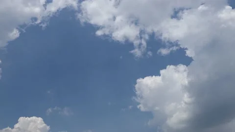 The Clouds with blue sky Stock Footage 155567620