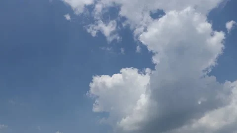 The Clouds with blue sky Stock Footage 155567642