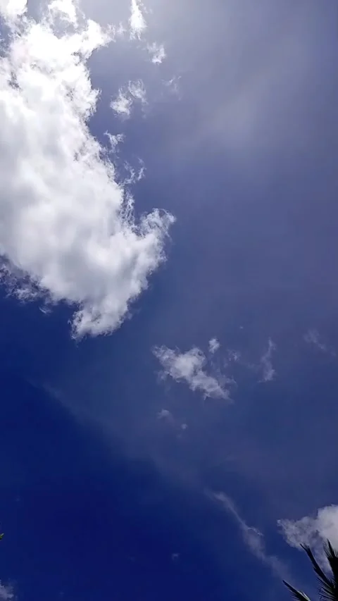 Clouds in the blue sky Video stock 238584454