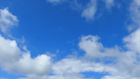 Clouds in the Blue Sky Stock Footage 330615491