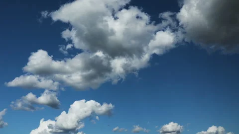 Clouds blue sky Stock Footage 345080274