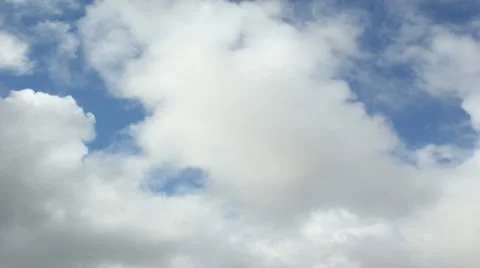 Clouds Blue Sky from to Grey Stock Footage 10909439