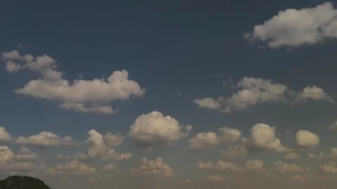 Clouds in the blue sky - HYPERLAPSE Stock Footage 148312352
