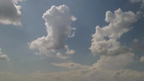 Clouds in the blue sky - HYPERLAPSE Stock Footage 148312355
