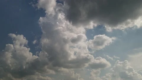 Clouds in the blue sky - HYPERLAPSE Stock Footage 148312418