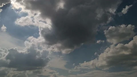 Clouds in the blue sky - HYPERLAPSE Stock Footage 148312435