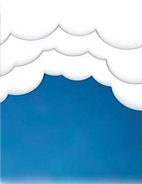 Clouds in blue sky Stock Illustration