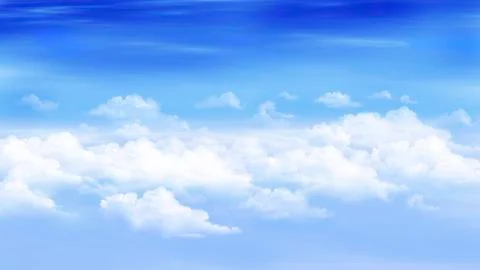 Clouds in a blue sky Illustrazione stock