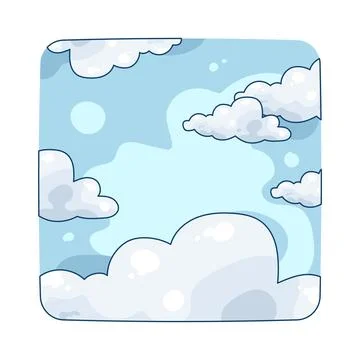 Clouds in a blue sky イラスト素材