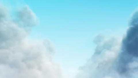 Clouds on Blue Sky Loop Stock Footage 249302852