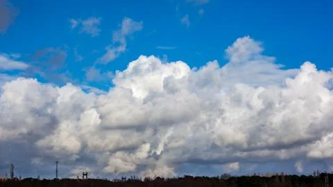 Clouds with blue sky , natural texture Stock Photos