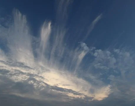 Clouds on blue sky, nature background Stock Photos