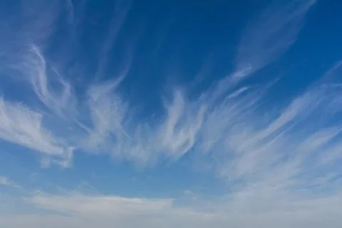 Clouds in the blue sky Panoramic image texture background graphic resources d Photos