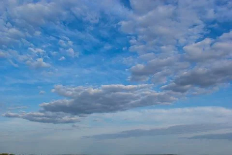 Clouds in the blue sky Panoramic image texture background graphic resources d Photos