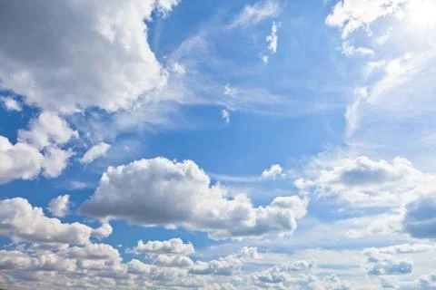 Clouds on a blue sky Stock Photos