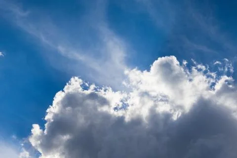 Clouds on a blue sky Stock Photos