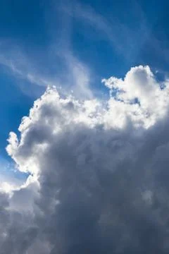 Clouds on a blue sky Stock Photos