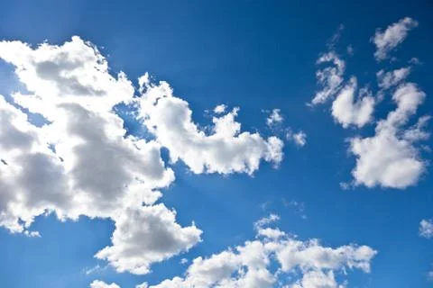 Clouds on a blue sky Stock Photos