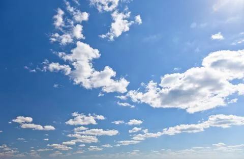 Clouds on a blue sky Stock Photos