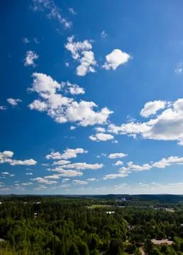 Clouds on a blue sky Stock Photos