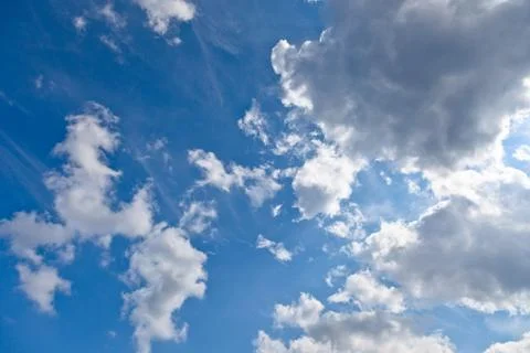 Clouds on a blue sky Stock Photos