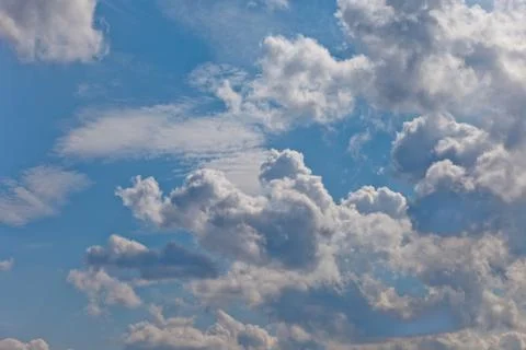 Clouds on a blue sky Stock Photos