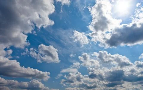 Clouds on a blue sky Stock Photos