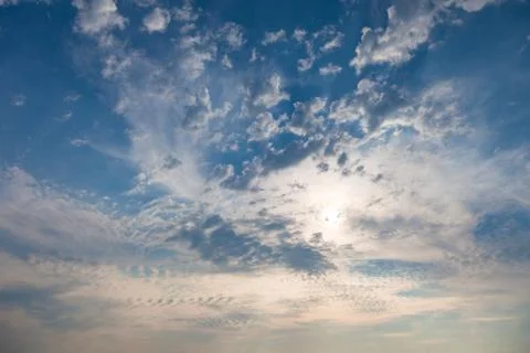 Clouds on a blue sky Stock Photos