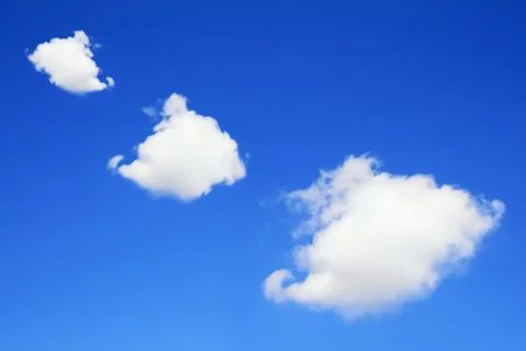 Clouds on the blue sky Stock Photos