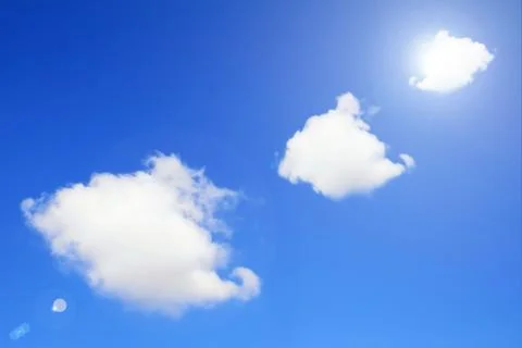 Clouds on the blue sky Stock Photos