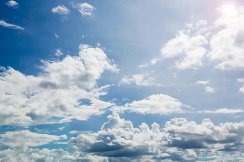 Clouds in the blue sky Stock Photos