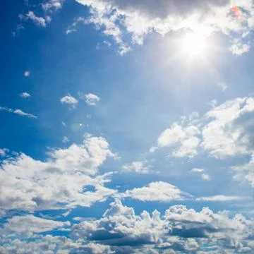 Clouds in the blue sky Stock Photos