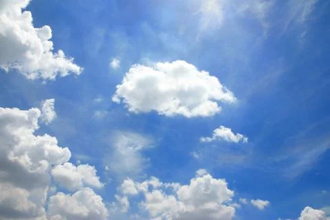 Clouds in the blue sky Stock Photos