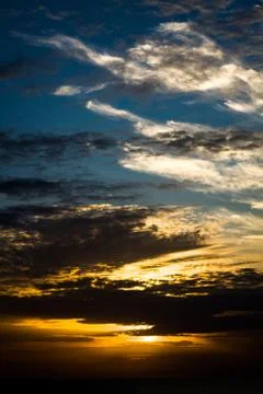 Clouds in the blue sky. Stock Photos