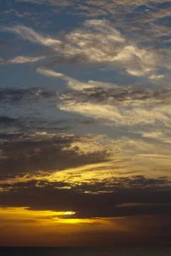 Clouds in the blue sky. Stock Photos