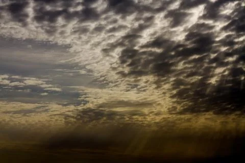 Clouds in the blue sky. Stock Photos