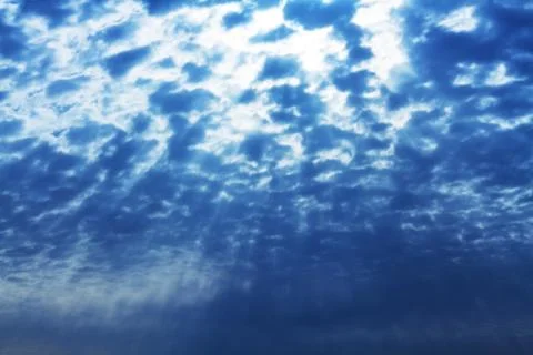 Clouds in the blue sky. Stock Photos