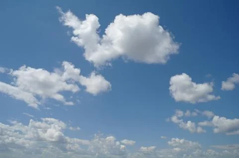 Clouds in the blue sky Stock Photos