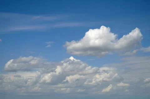 Clouds in the blue sky Stock Photos