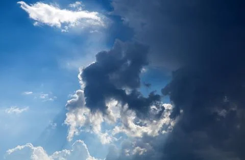 Clouds in the blue sky Stock Photos