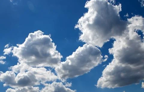 Clouds in the blue sky Stock Photos