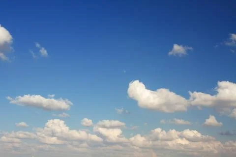 Clouds in the blue sky. Stock Photos