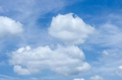 Clouds in the blue sky Stock Photos