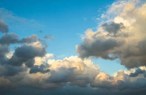 Clouds in the blue sky. Stock Photos