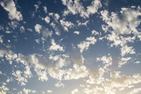 Clouds in the blue sky. Stock Photos