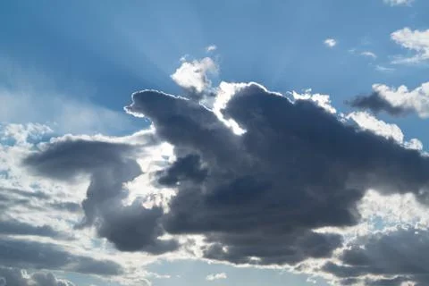 Clouds on a blue sky Stock Photos
