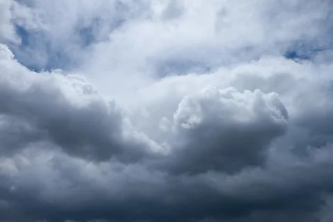 Clouds in the blue sky Foto stock